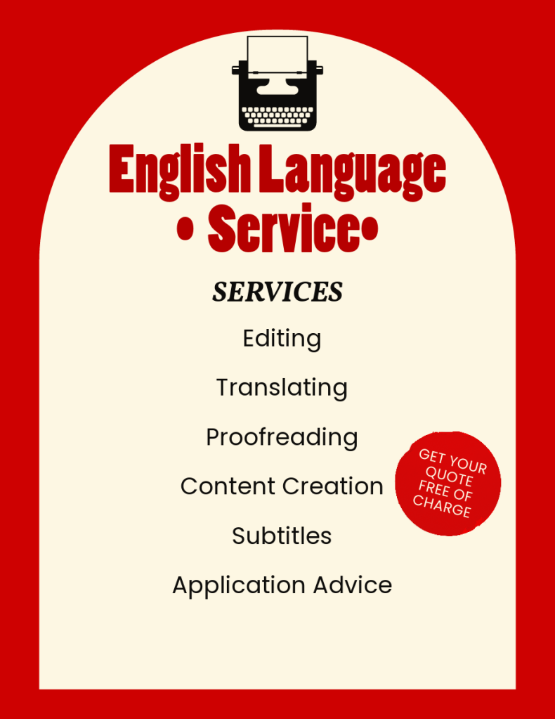 English Language services provided by richard.translate@gmail.com